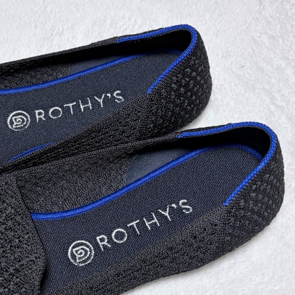 Rothy\'s Black and Blue‎ Women’s flat Loafers Shoes Sz 9.5 main image 7